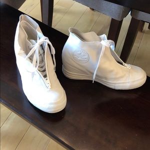 Women’s Converse White Wedge Sneakers